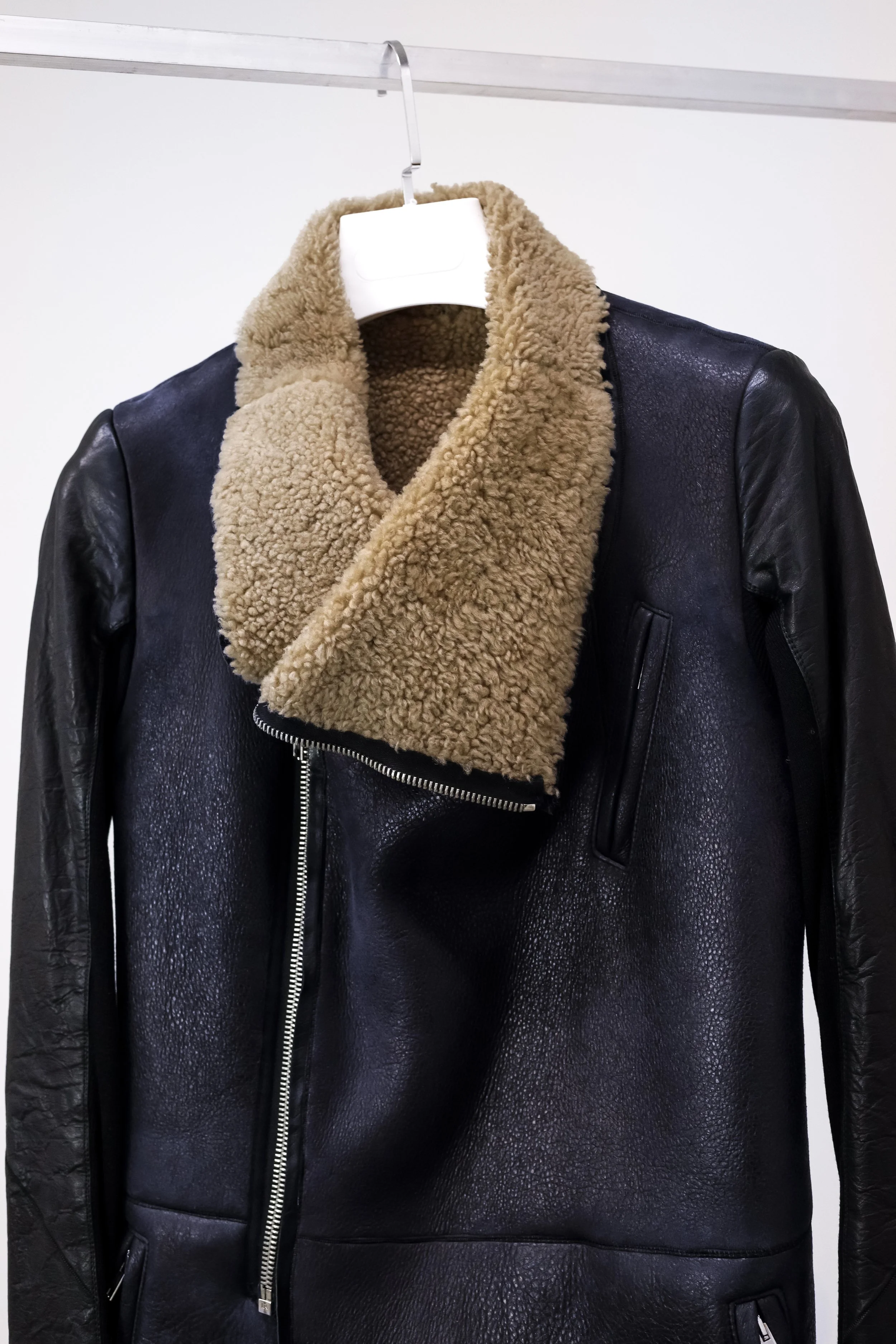 Shearling 2025 moto coat